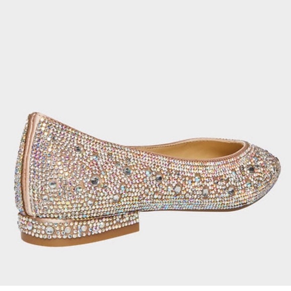Betsey Johnson Crystal Studded Flats - Picture 3 of 13